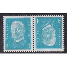 ALEMANIA 1932 ESTAMPILLAS SE-TENANT ZUSAMMENDRUCKE NUEVAS CON GOMA MI K9 24 €